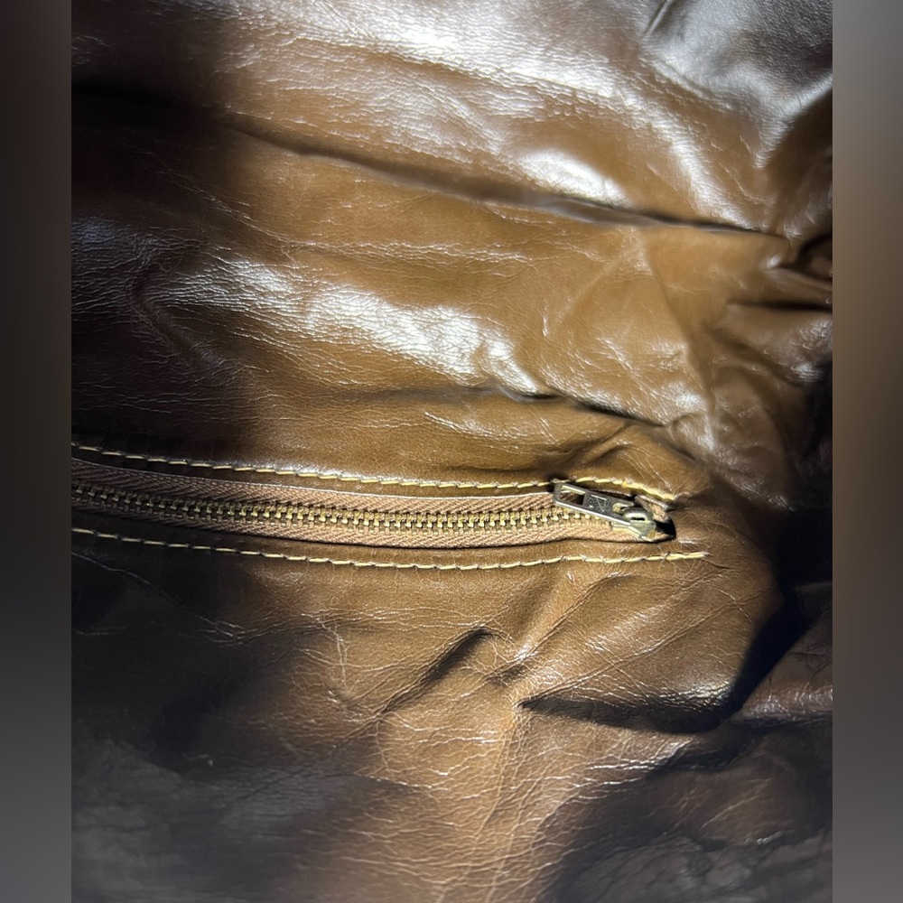 3173: Vintage Celine Sulky Monogram Boston Bag Brown Leather: needs love - Picture 10 of 12
